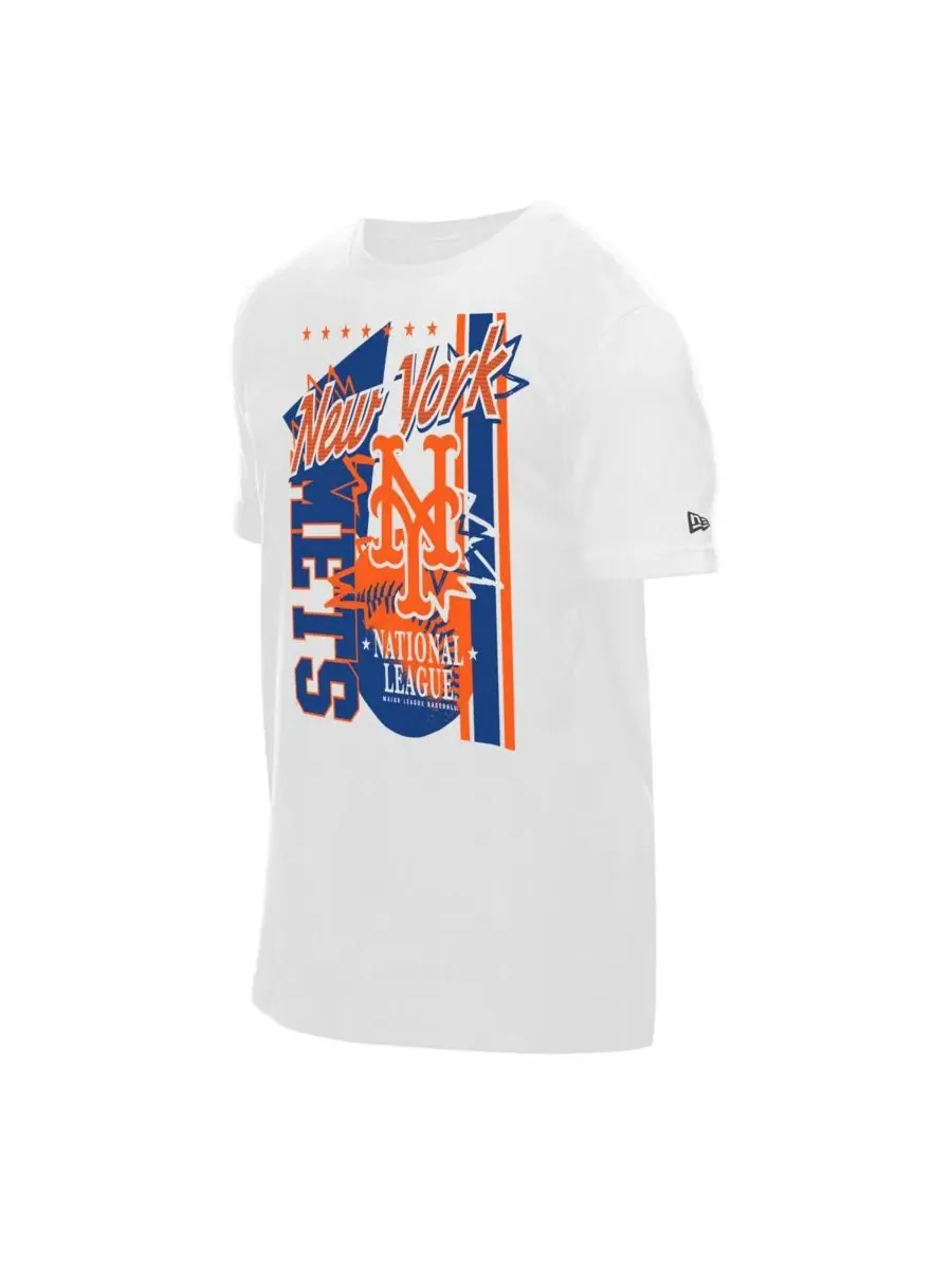 Футболка с принтом New York Mets New Era — изображение 2 из 4, белый