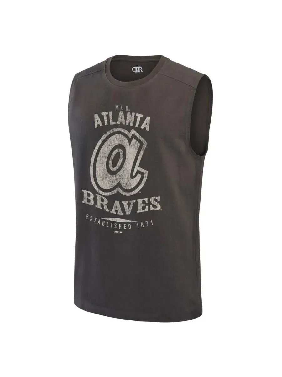 Мужской топ-безрукавка без рукавов с принтом Darius Rucker Collection by Fanatics Atlanta Braves — изображение 2 из 4