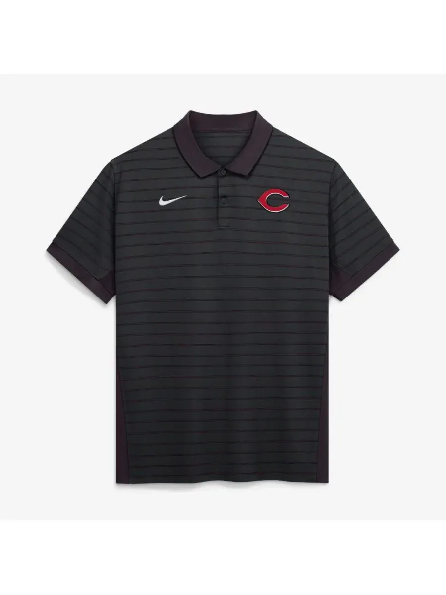 Мужская поло Nike Cincinnati Reds Authentic Collection Striped Victory Dri-FIT