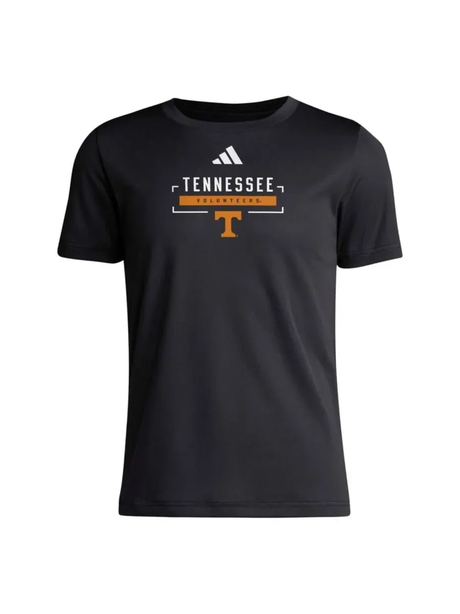 Футболка с принтом Tennessee Volunteers Pregame Performance adidas — изображение 2 из 3, черный