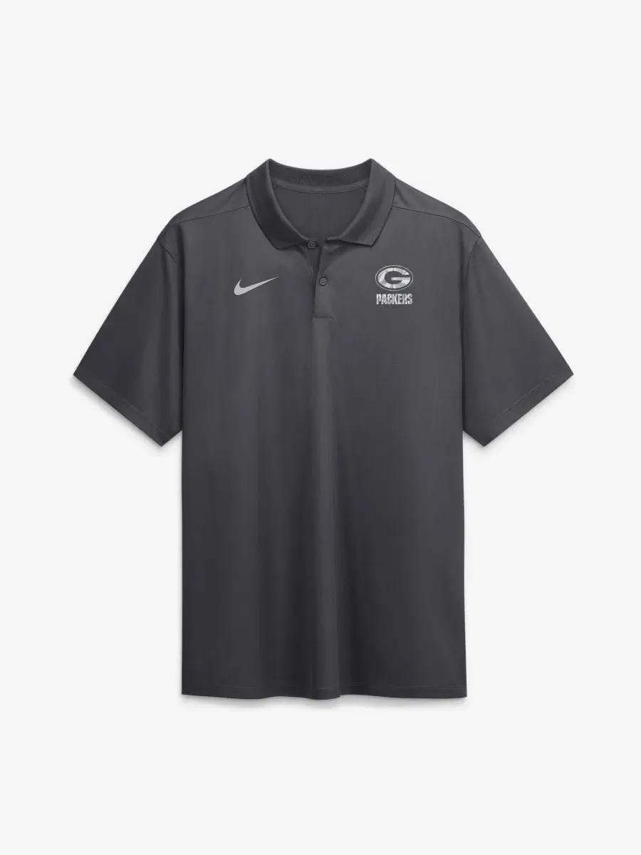 Поло Nike Dri-FIT с принтом Fractal Logo — изображение 1 из 2, зеленый