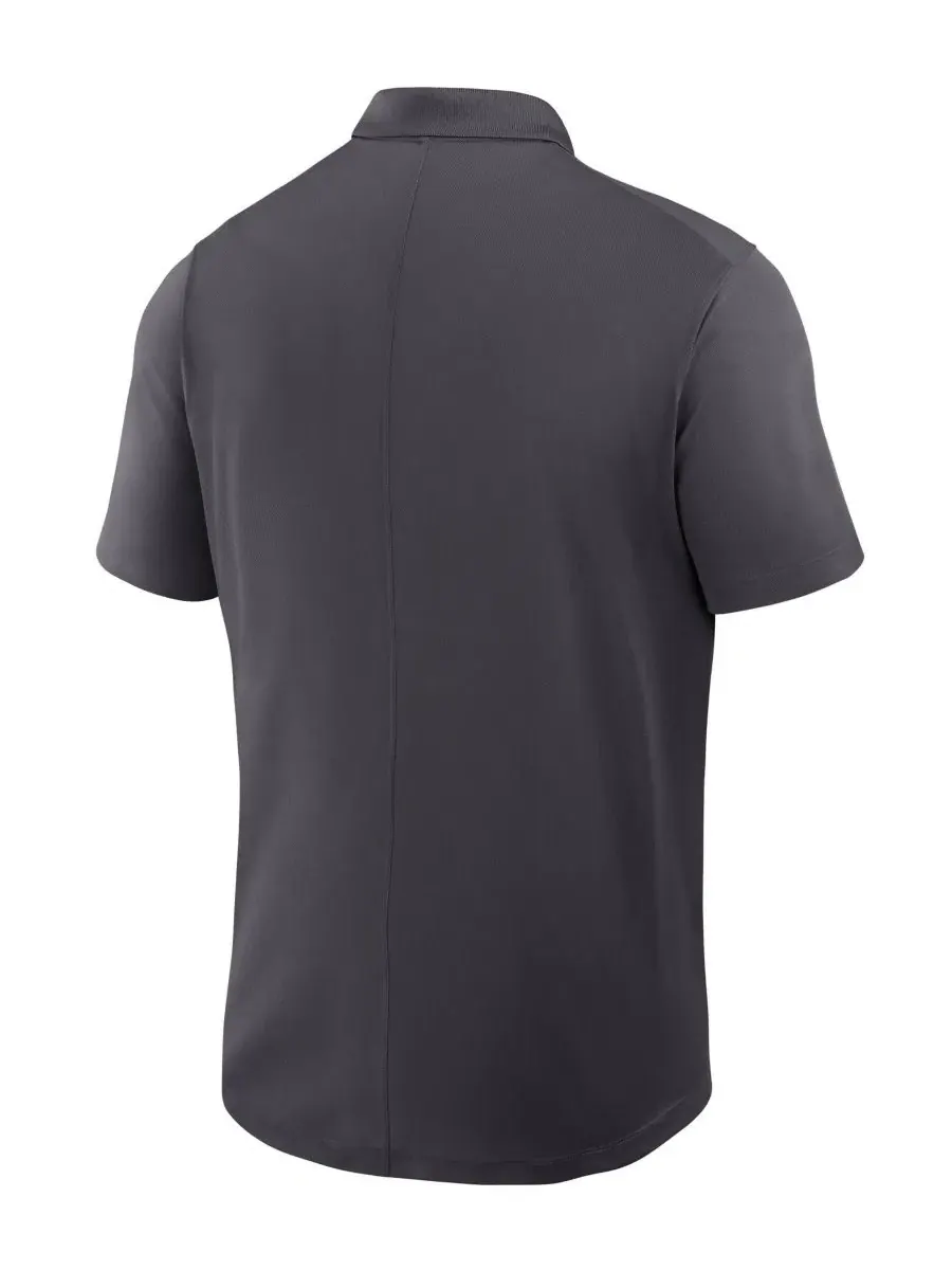Мужское поло Nike Dri-FIT с принтом Fractal Logo — изображение 3 из 3, серый