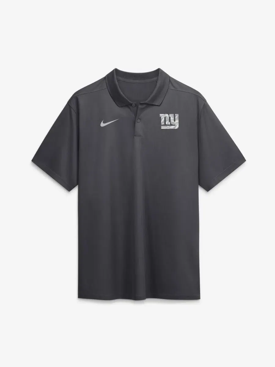 Мужское поло Nike Fractal Logo Victory Dri-FIT, Anthracite, New York Giants