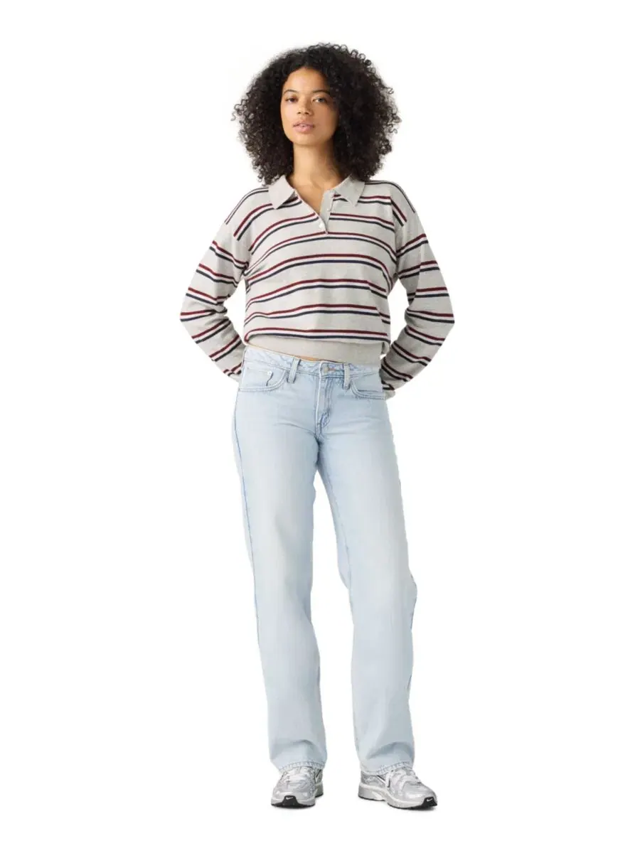 Джинсы с низкой посадкой Women's Superlow Straight Jeans Levi's, Abraided Art — изображение 2 из 5