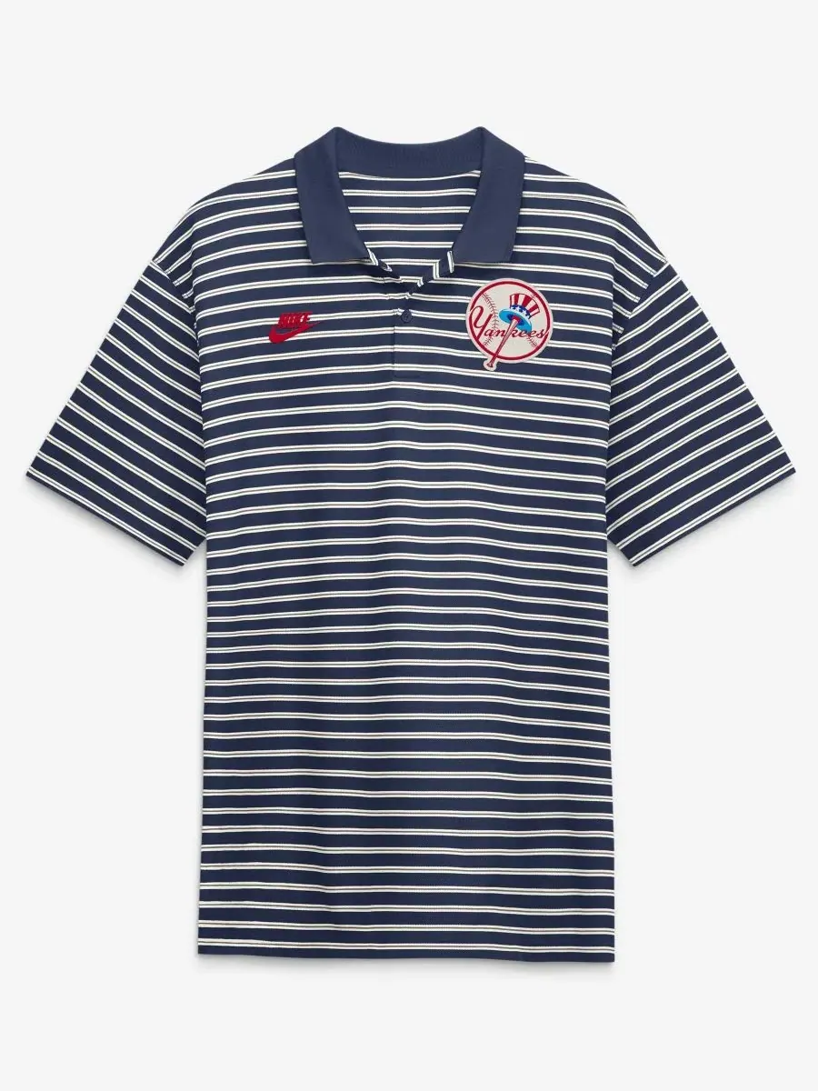 Поло с коротким рукавом, с принтом, Cooperstown Collection Dri-FIT Victory Striped Nike — изображение 2 из 5