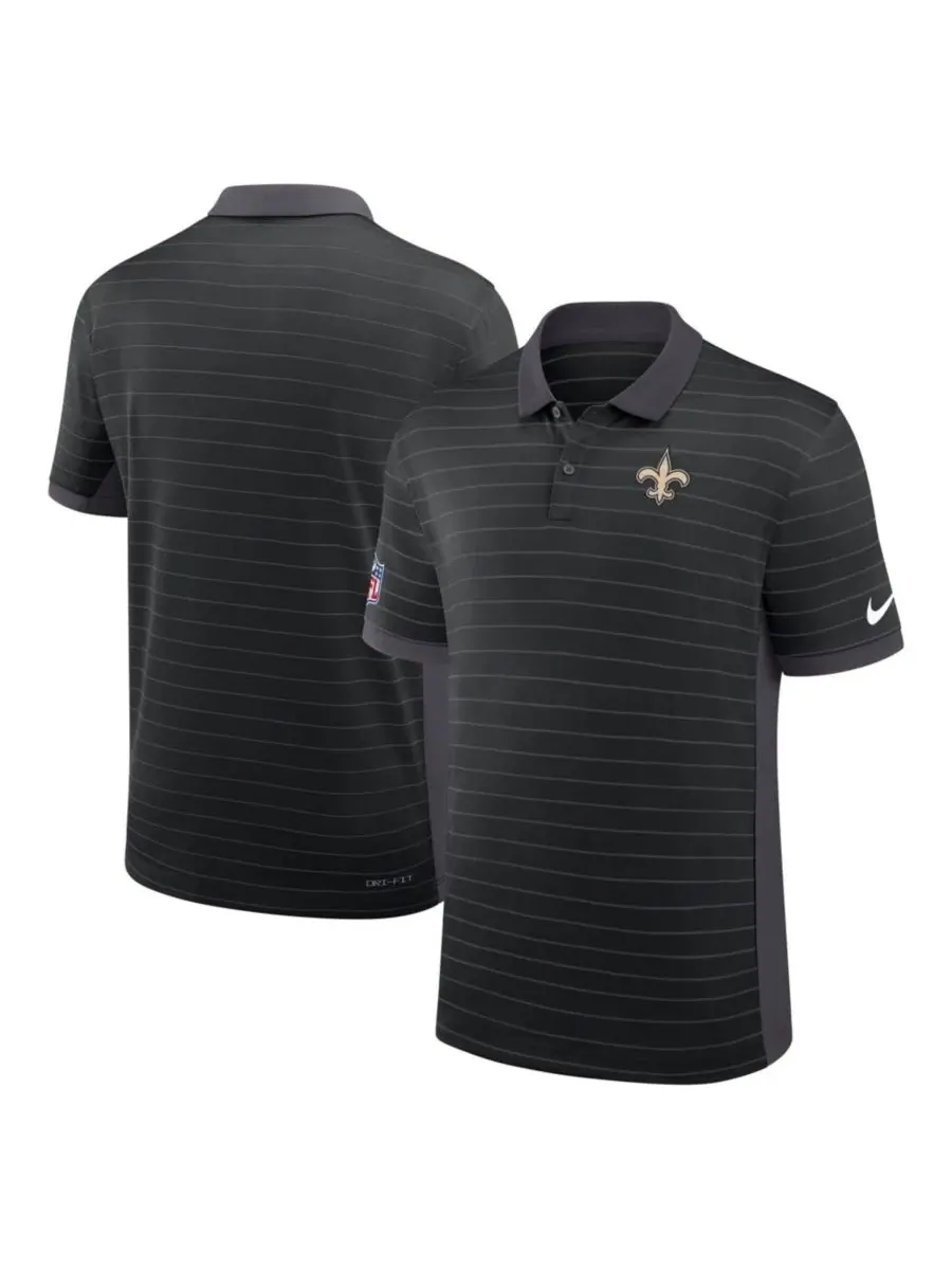 Поло с технологией Dri-FIT, с коротким рукавом, New Orleans Saints Sideline Victory Stripe Nike