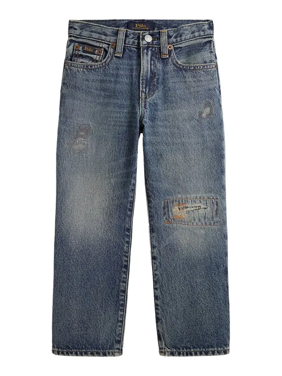 Джинсы свободного кроя с потертостями и заплатками Lynwood Polo Ralph Lauren, Spruce Creek