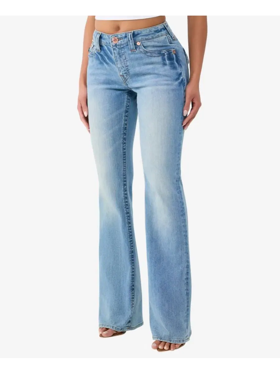 Джинсы клеш с завышенной талией, Becca True Religion, Baja Horizon — изображение 3 из 4