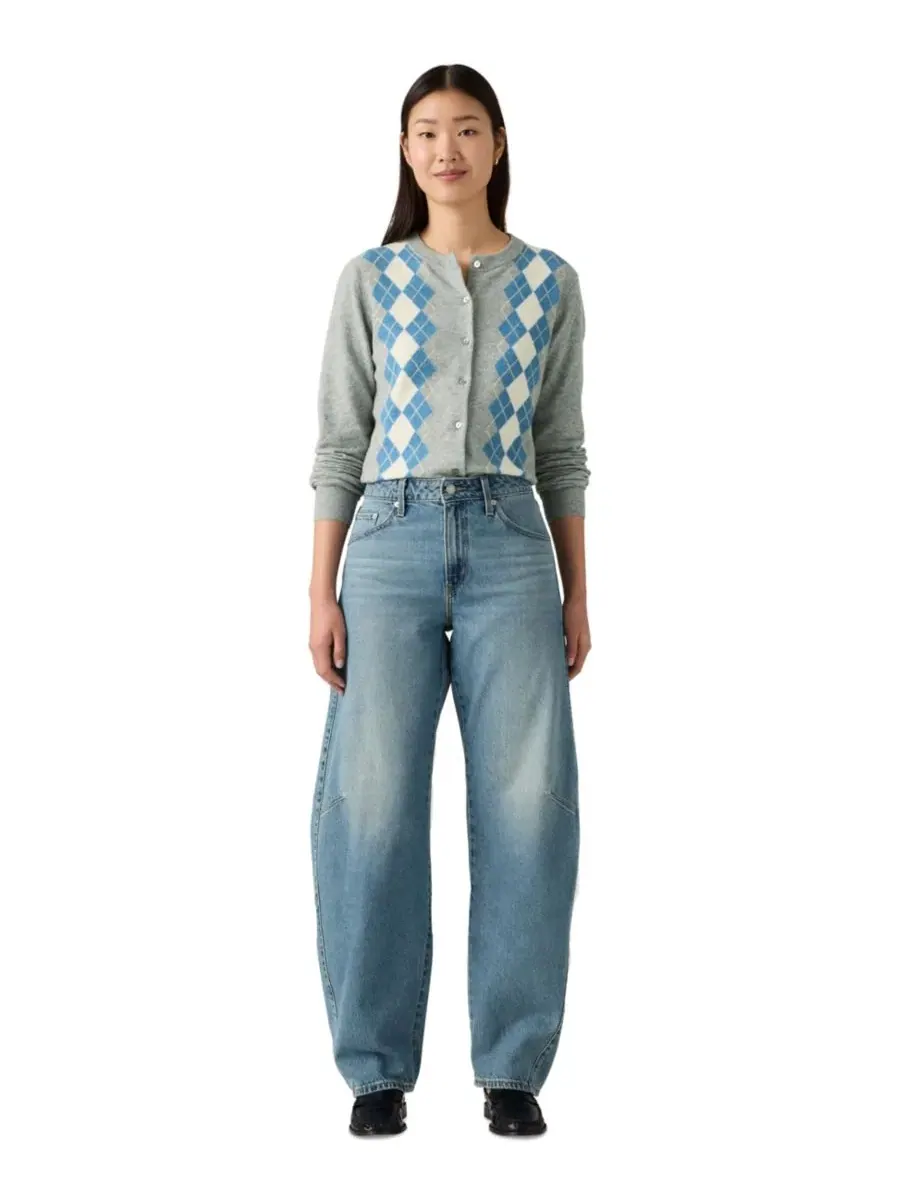 Джинсы-бабочка с широкой штаниной Levi's, Easy Days Barrel — изображение 2 из 5