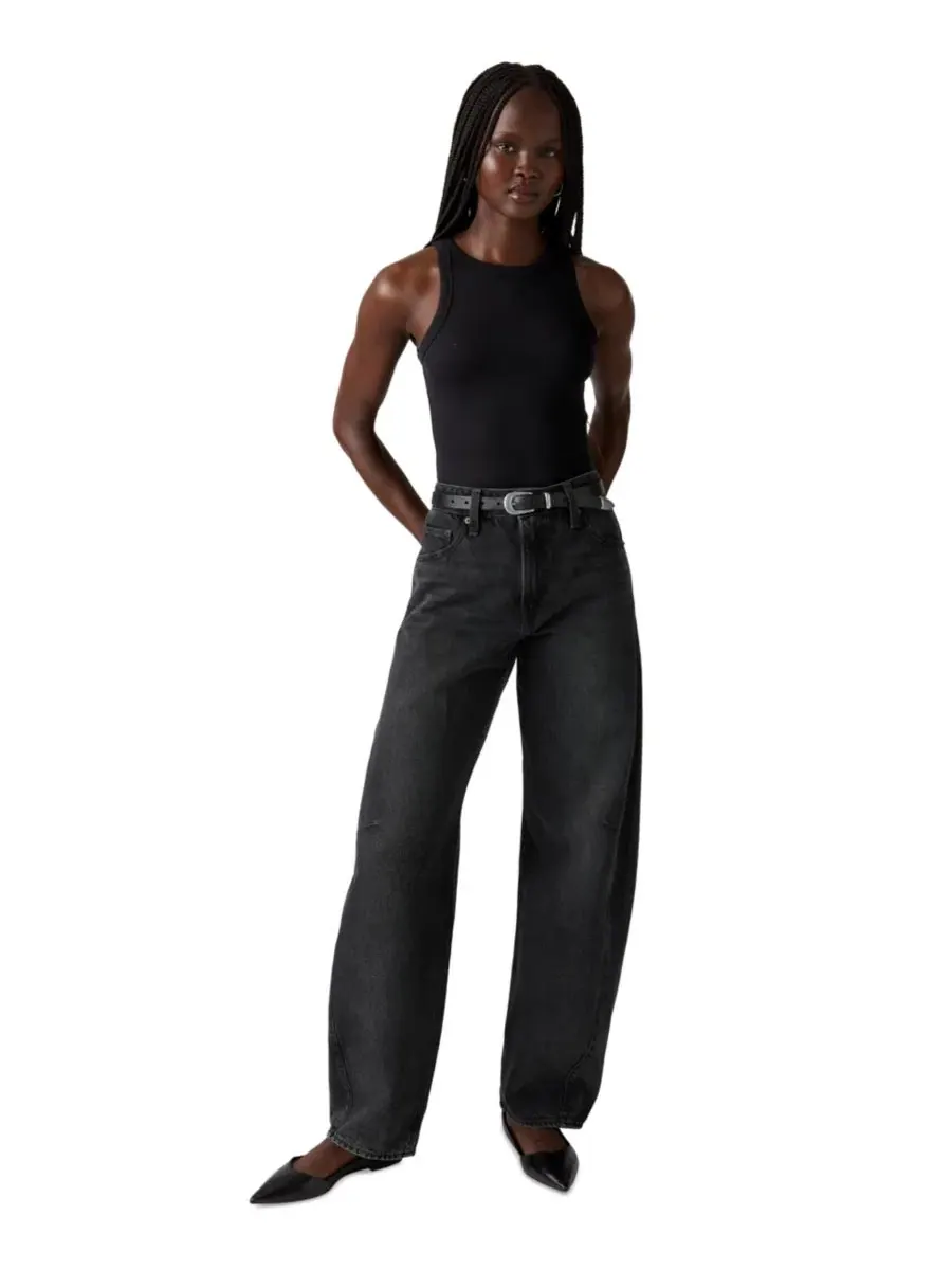 Джинсы Levi's Premium Women's Baggy Dad Cotton Barrel-Leg Jeans, Rebel Edge Barrel — изображение 2 из 5