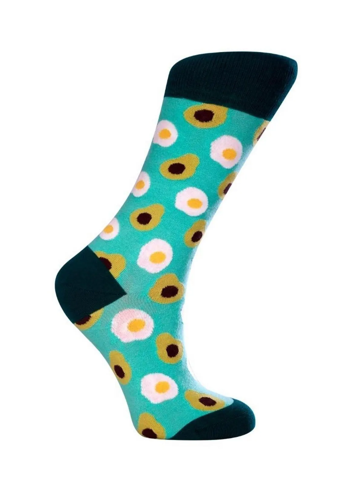 Новинка, женские носки Avocado из W-хлопка с бесшовным мыском, 1 шт. Love Sock Company