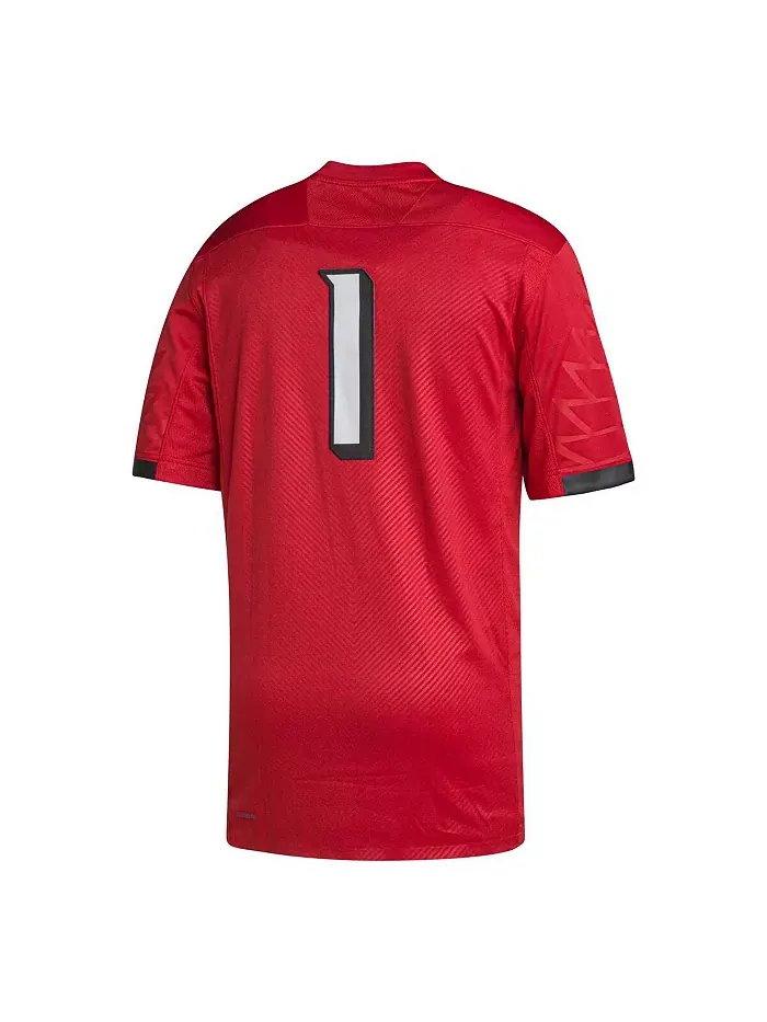 Мужская футбольная джерси #1 Cardinal Louisville Cardinals Premier adidas — изображение 3 из 3