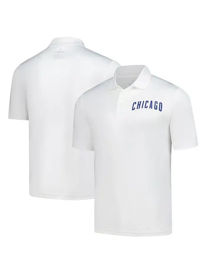 Мужская белая поло Chicago Cubs Component Fanatics
