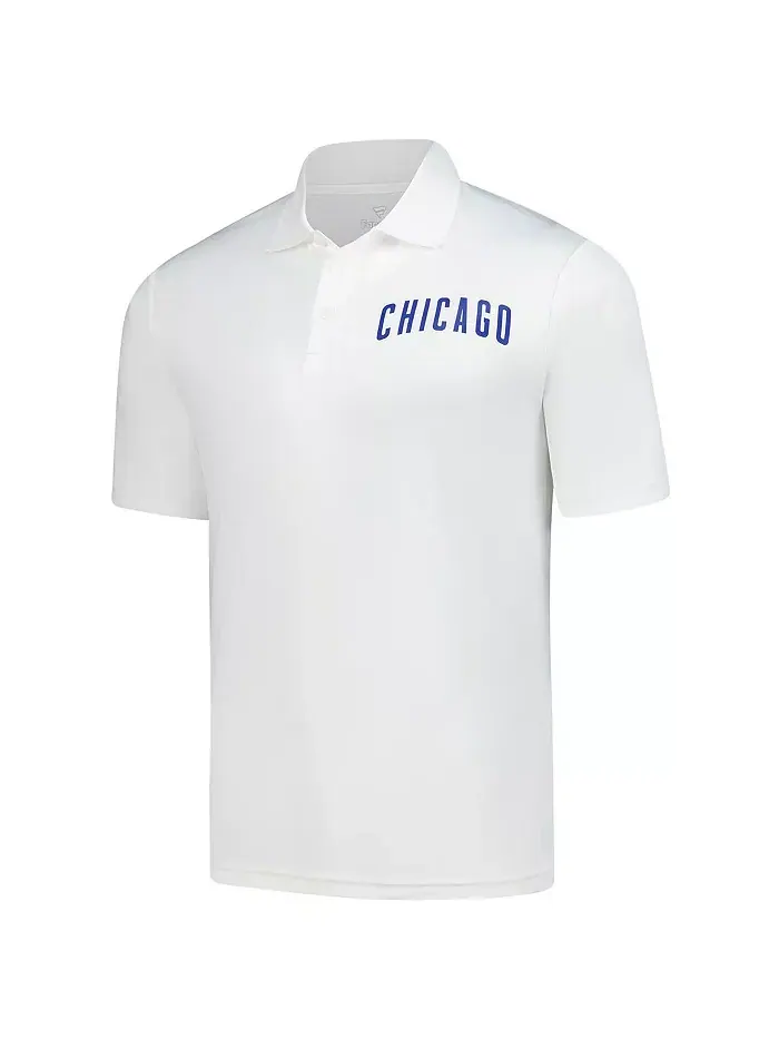 Мужская белая поло Chicago Cubs Component Fanatics — изображение 2 из 3