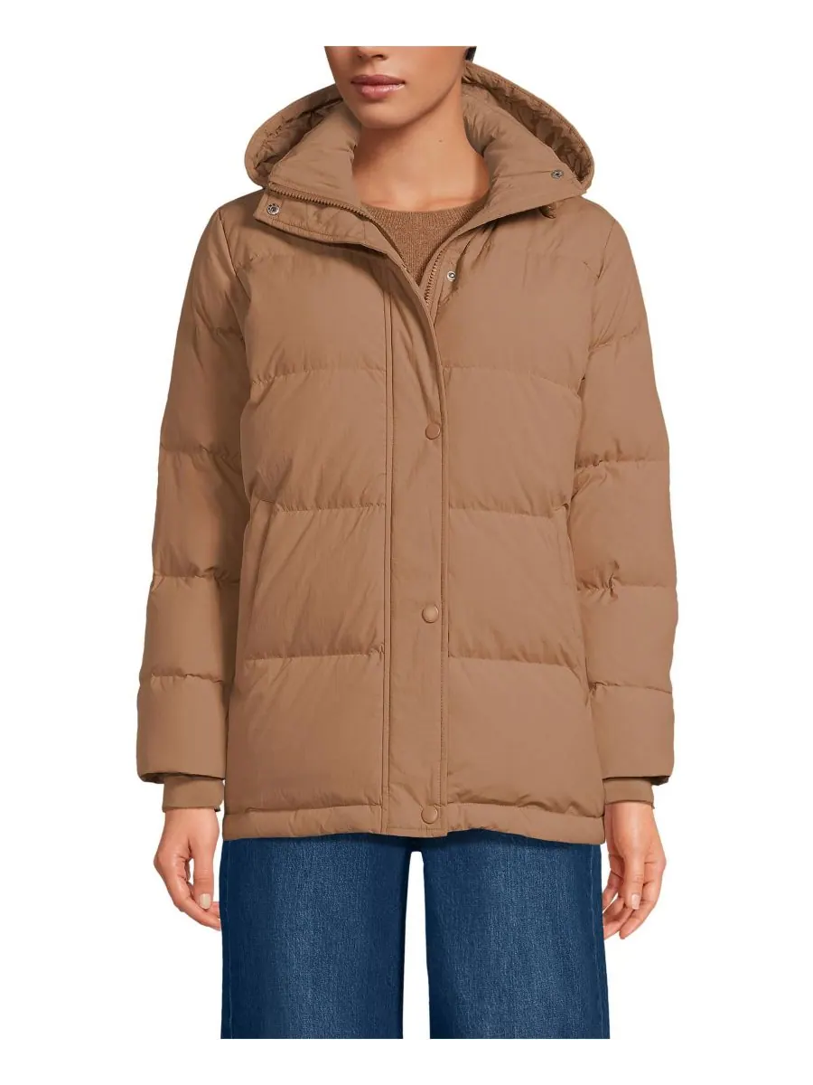 Женская пуховая куртка Max 600 Lands' End, Toasted peanut