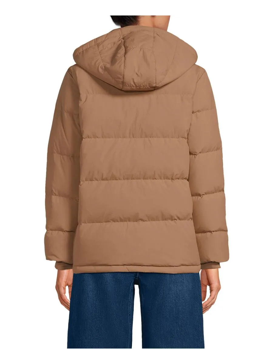 Женская пуховая куртка Max 600 Lands' End, Toasted peanut — изображение 2 из 4