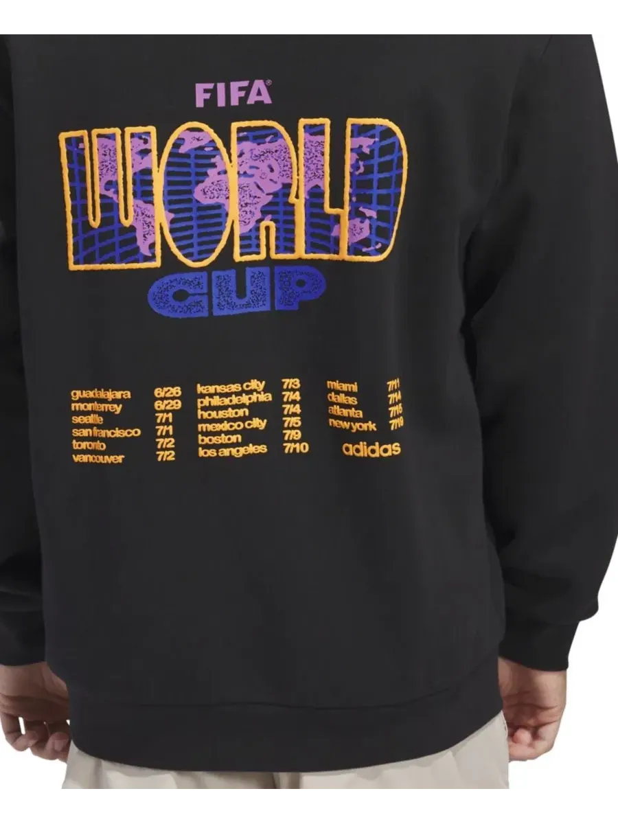 Худи с принтом 2026 FIFA World Cup Tour adidas — изображение 2 из 5, черный