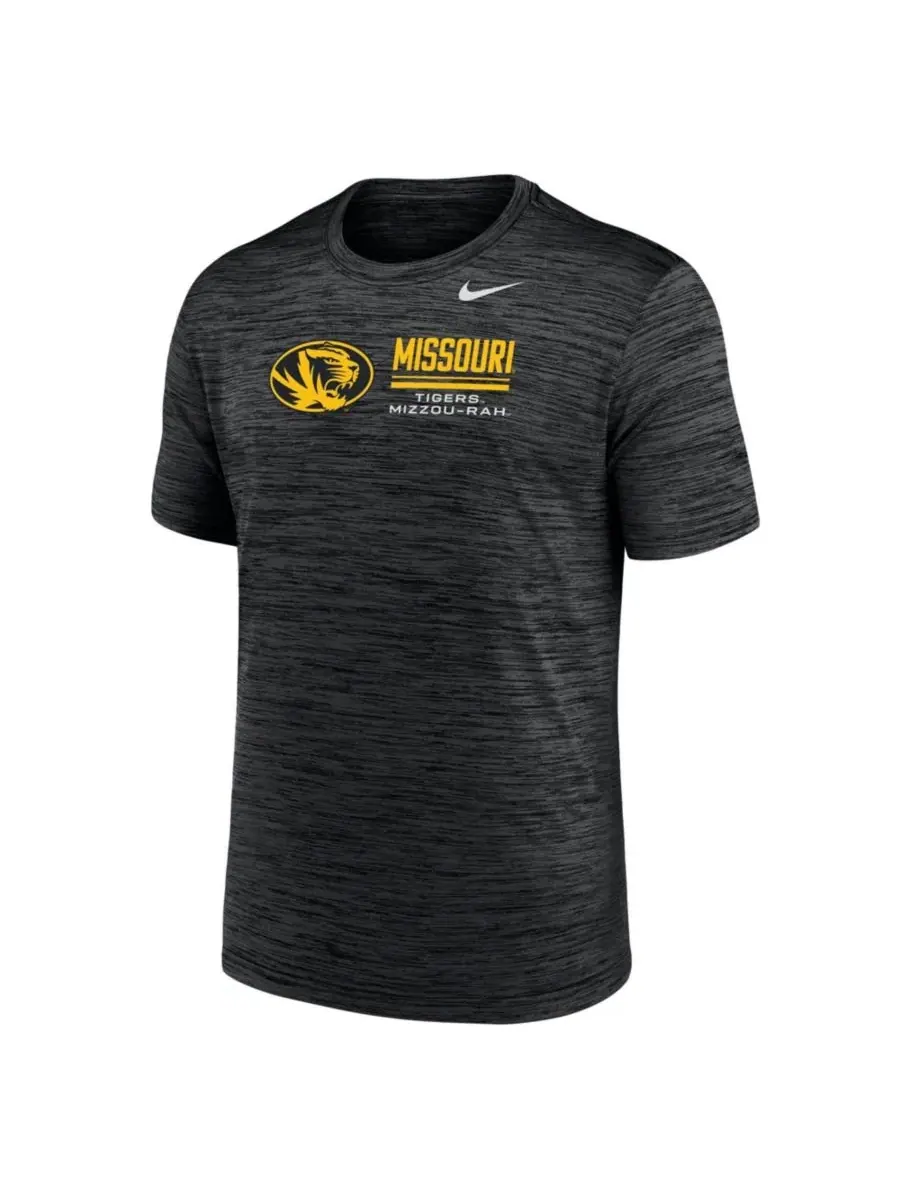 Футболка с коротким рукавом с принтом Missouri Tigers Velocity Dri-FIT Nike — изображение 2 из 3, черный