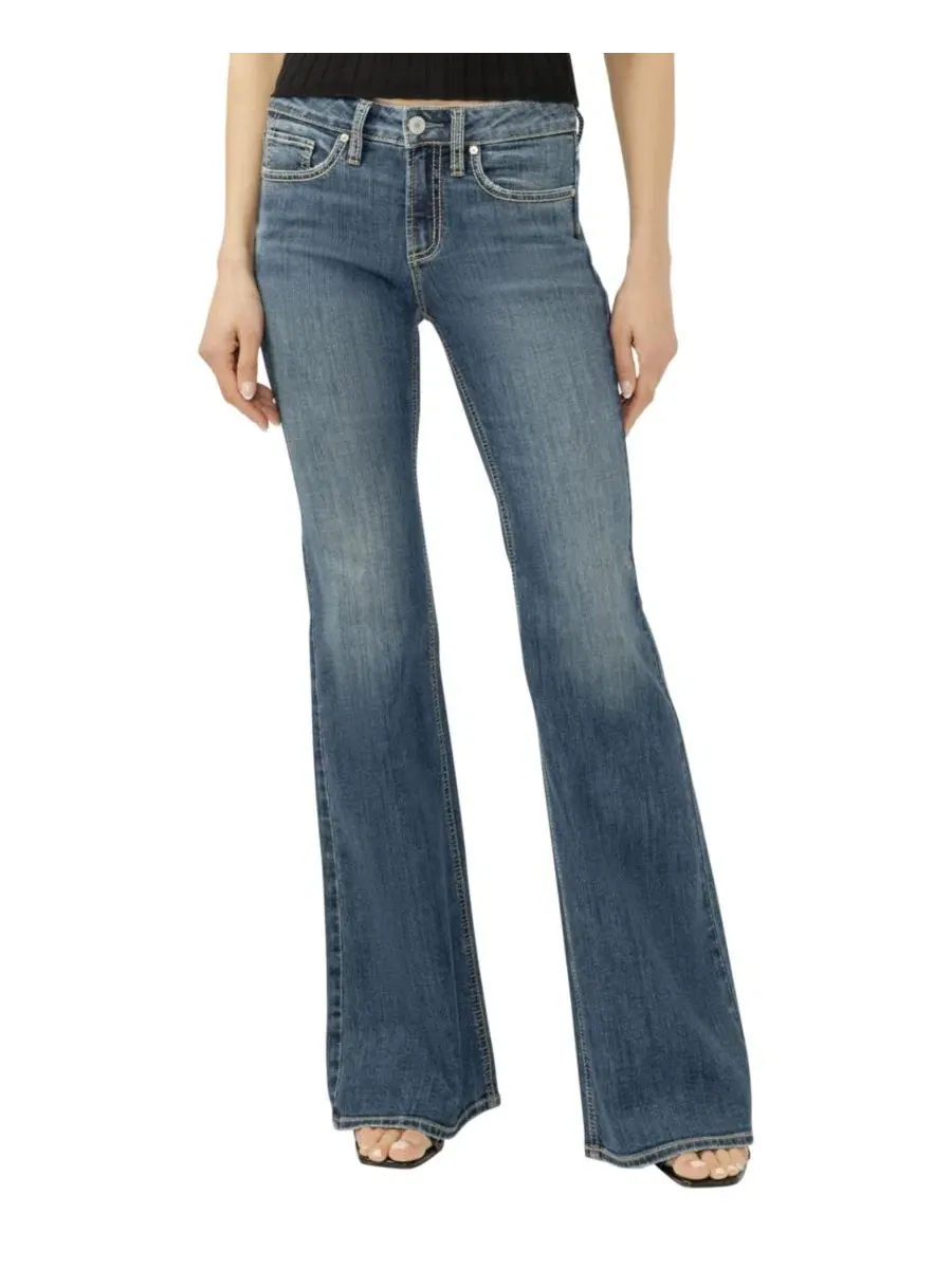Джинсы женские скинни mid-rise flare Luxe Stretch Suki Silver Jeans Co., Beverly