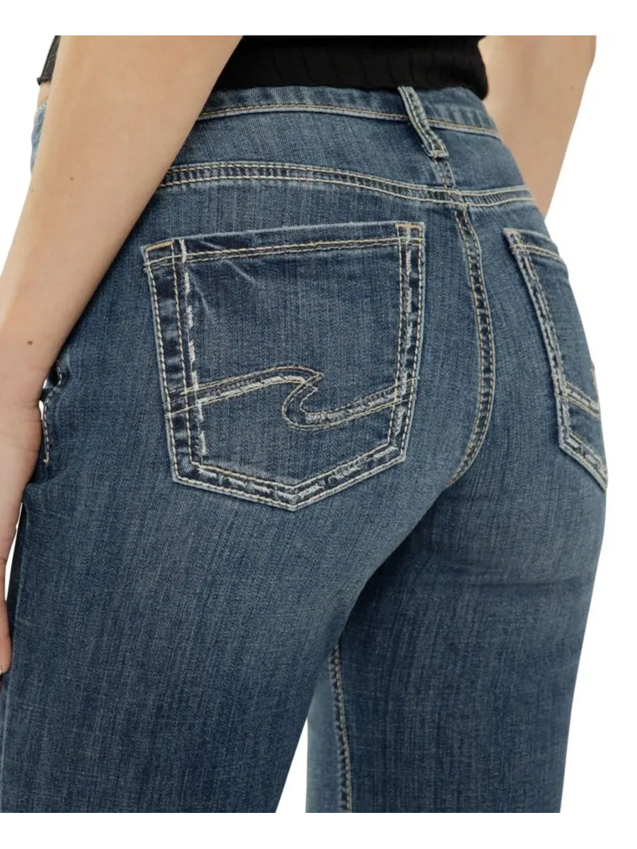 Джинсы женские скинни mid-rise flare Luxe Stretch Suki Silver Jeans Co., Beverly — изображение 3 из 4