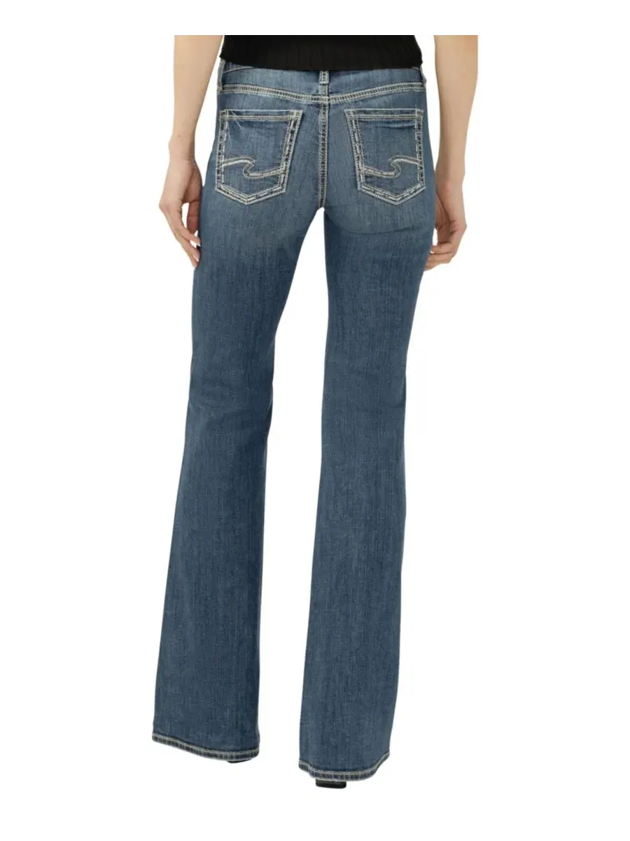 Джинсы женские скинни mid-rise flare Luxe Stretch Suki Silver Jeans Co., Beverly — изображение 4 из 4