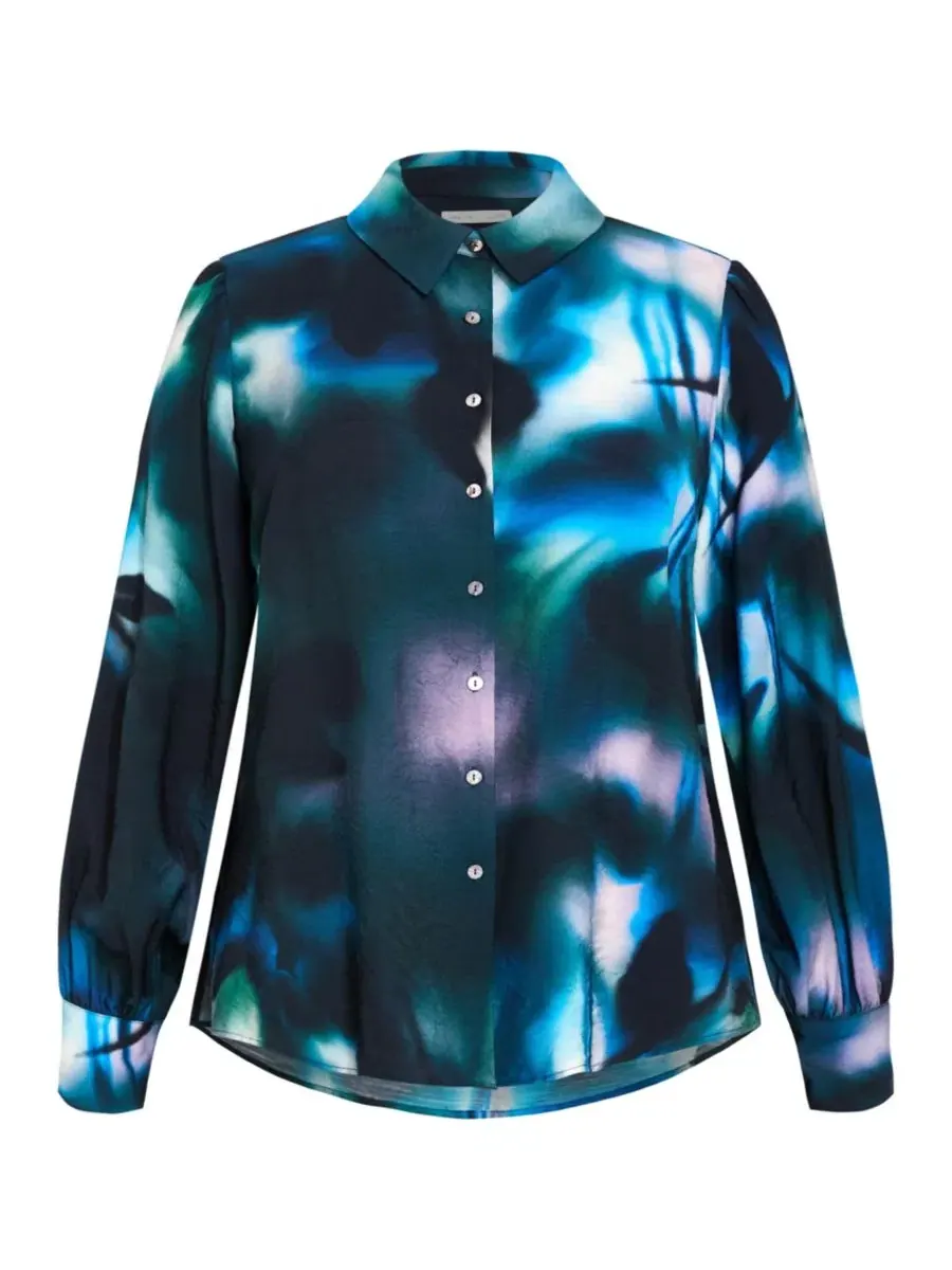 Рубашка женская с принтом Hayley Haze Print Shirt CITY CHIC, Haze Bloom — изображение 3 из 5