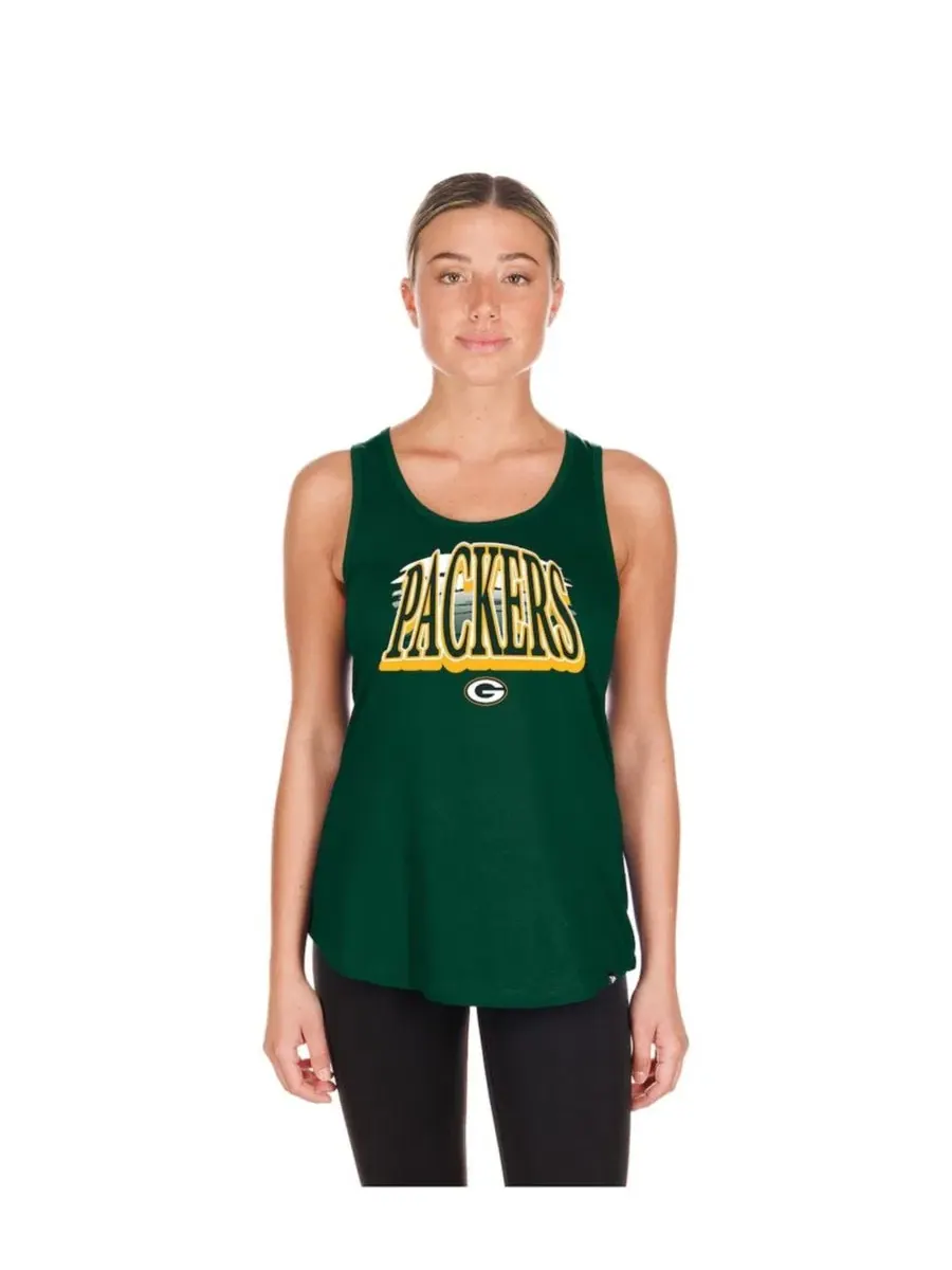Женский топ без рукавов с принтом Green Bay Packers Summer Tank Top New Era