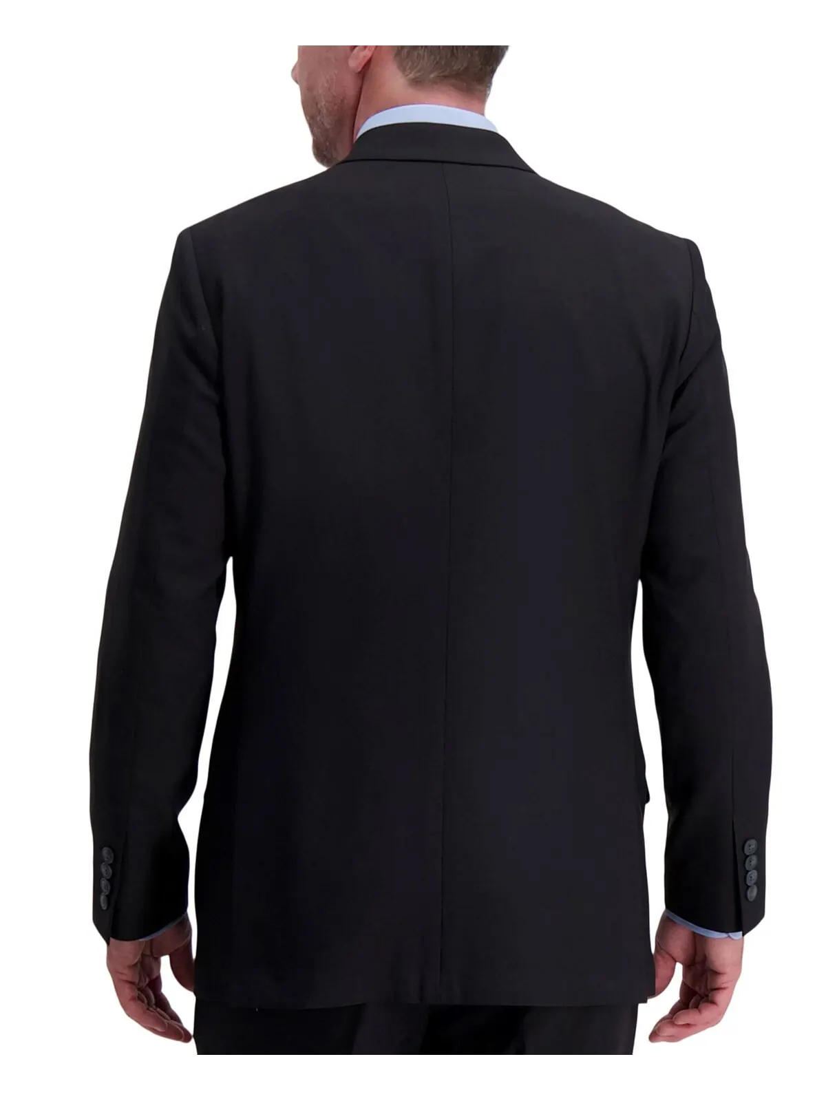 Мужское пальто классического кроя Smart Wash Tech Suit Haggar — изображение 2 из 5, черный