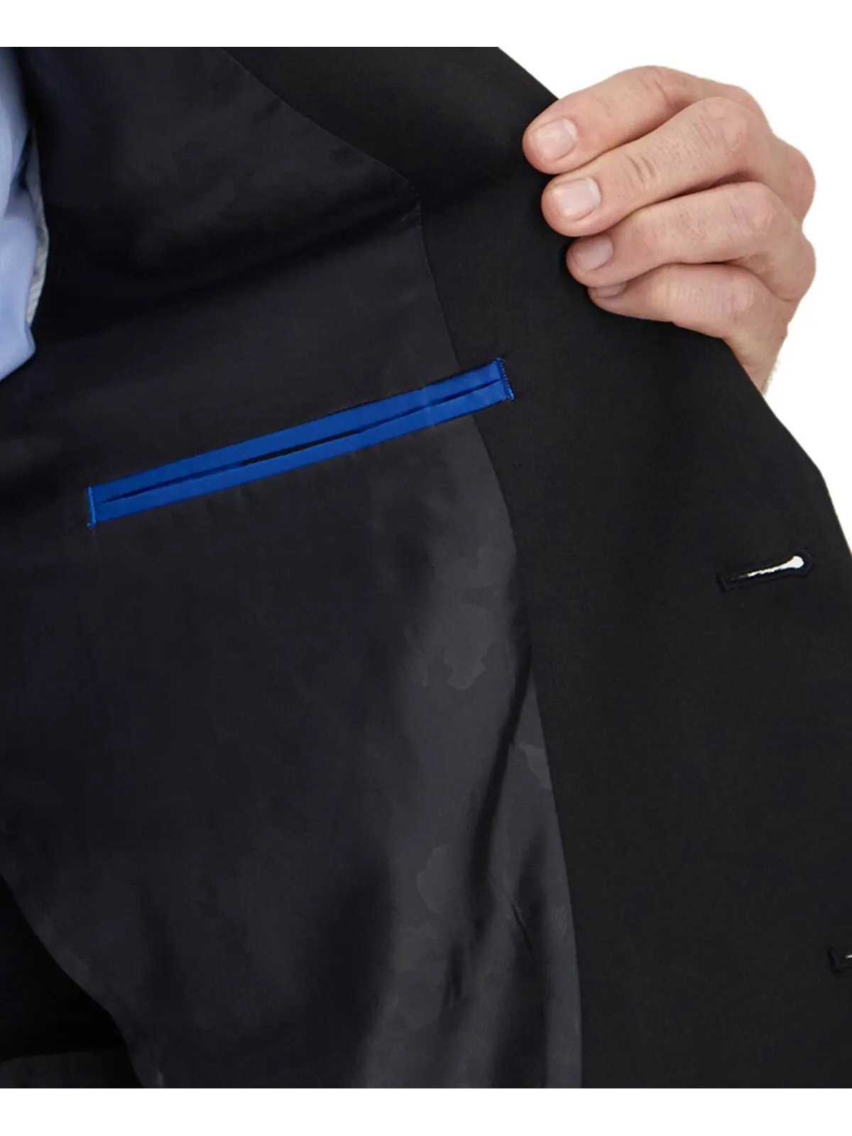 Мужское пальто классического кроя Smart Wash Tech Suit Haggar — изображение 5 из 5, черный