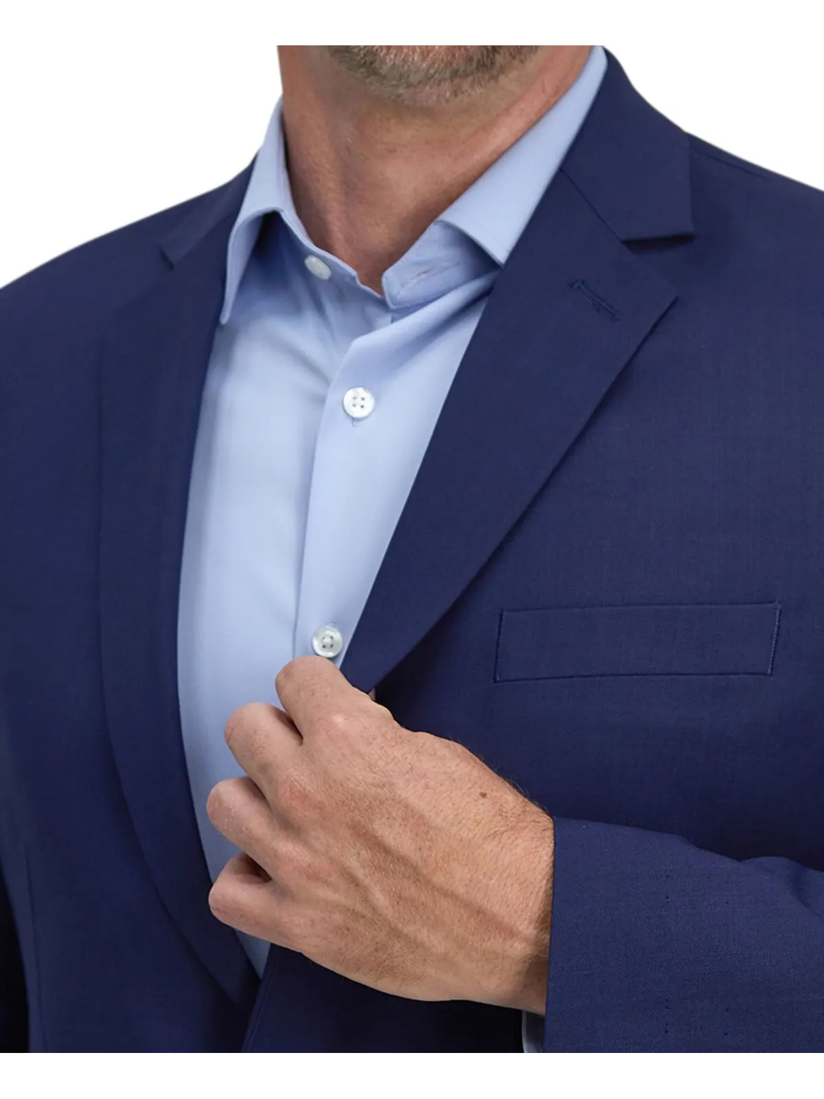 Мужское пальто классического кроя Smart Wash Tech Suit Haggar — изображение 3 из 5, синий