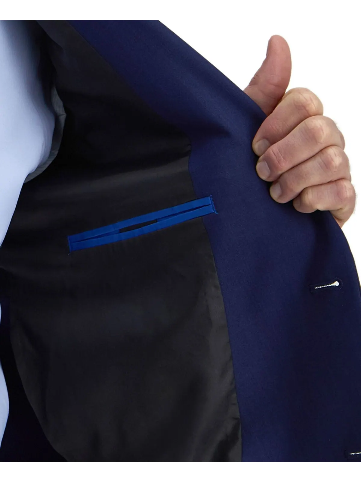 Мужское пальто классического кроя Smart Wash Tech Suit Haggar — изображение 5 из 5, синий
