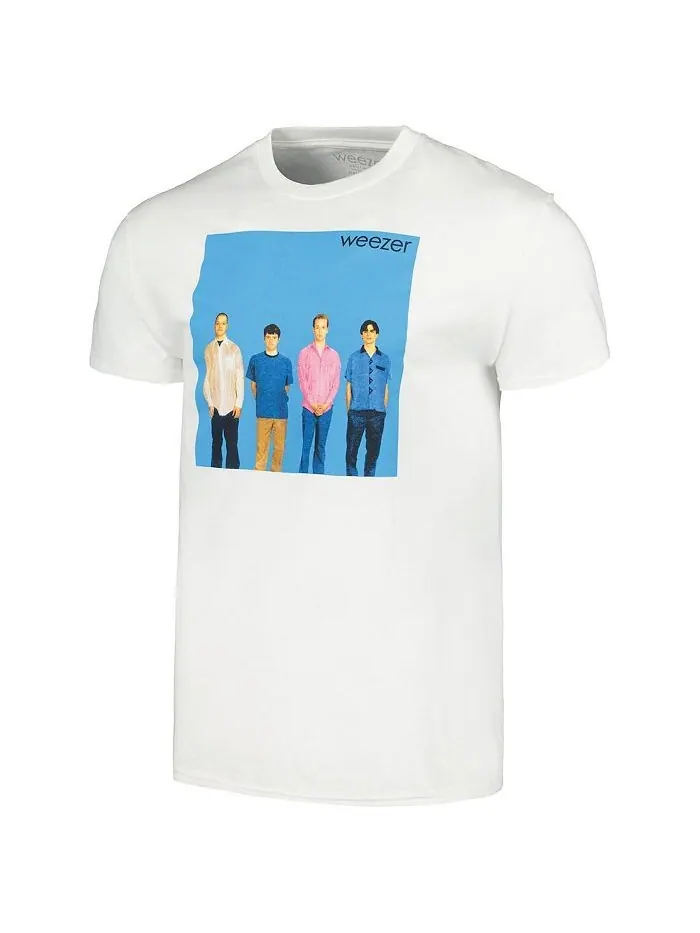Мужская белая футболка Weezer Manhead Merch — изображение 2 из 3, белый