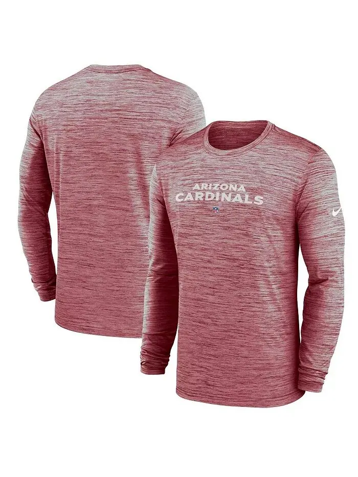 Футболка мужская Cardinal Arizona Cardinals Sideline Team Velocity Performance с длинным рукавом — изображение 3 из 4