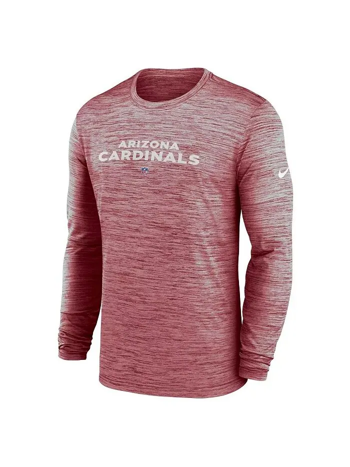 Футболка мужская Cardinal Arizona Cardinals Sideline Team Velocity Performance с длинным рукавом — изображение 4 из 4