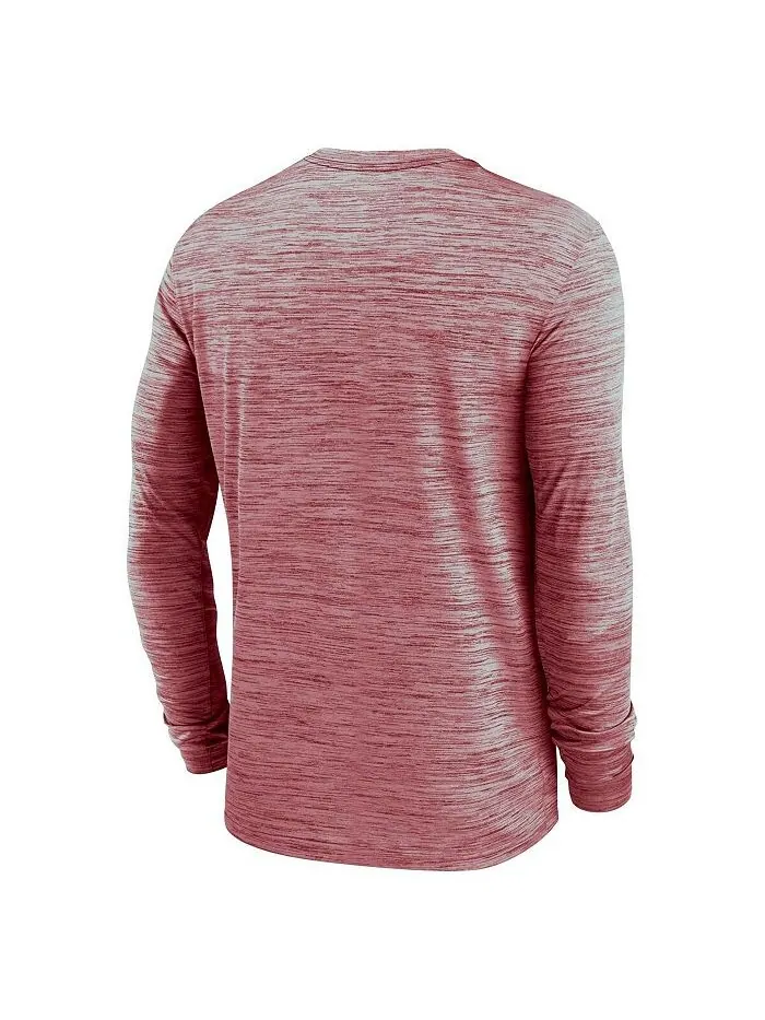 Мужская футболка с длинным рукавом Cardinal Arizona Cardinals Sideline Team Velocity Performance — изображение 2 из 3
