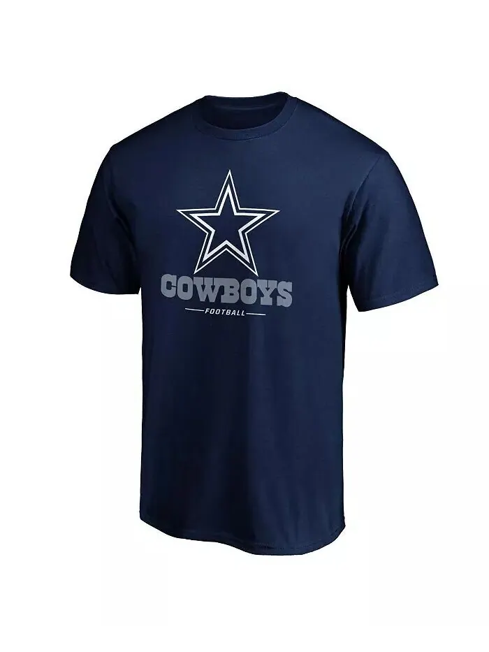 Мужская темно-синяя футболка Dallas Cowboys Team Lockup Fanatics — изображение 2 из 3