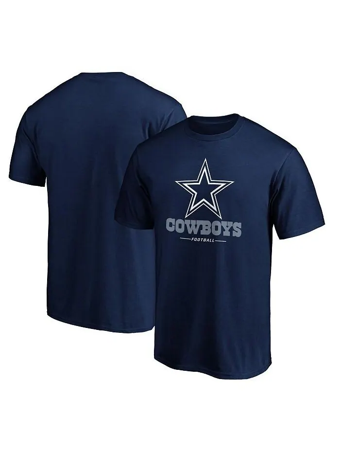 Мужская темно-синяя футболка с логотипом Dallas Cowboys Team Lockup Fanatics