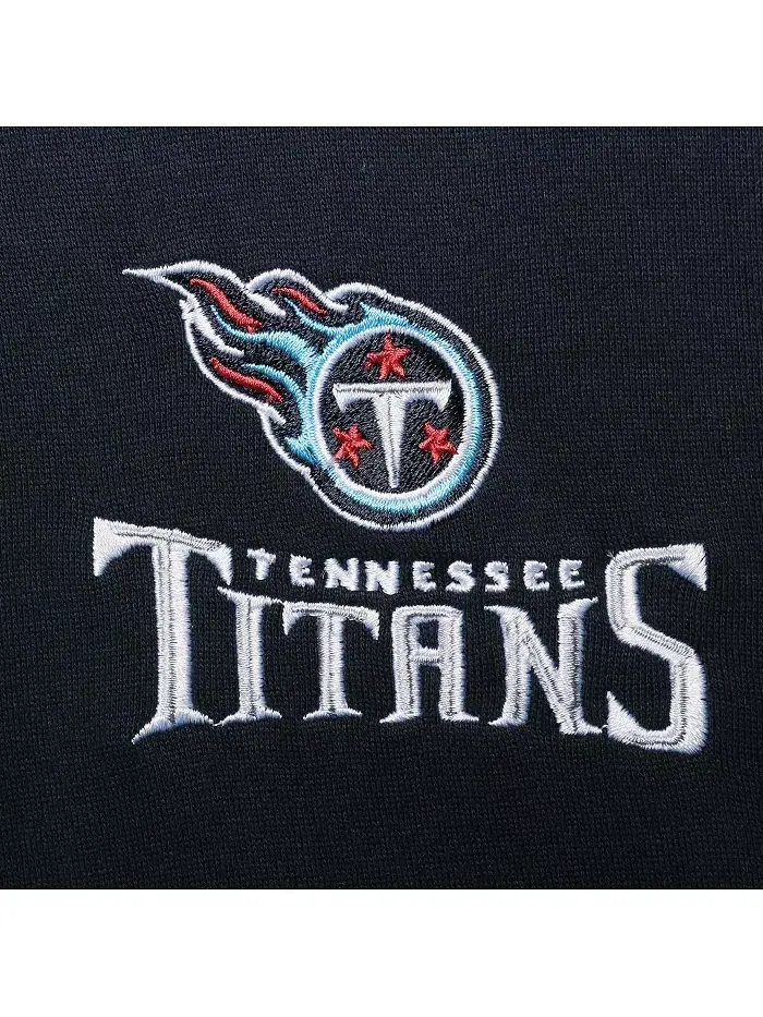 Мужская синяя толстовка Tennessee Titans Craftsman с термоподкладкой на молнии Dunbrooke — изображение 2 из 4