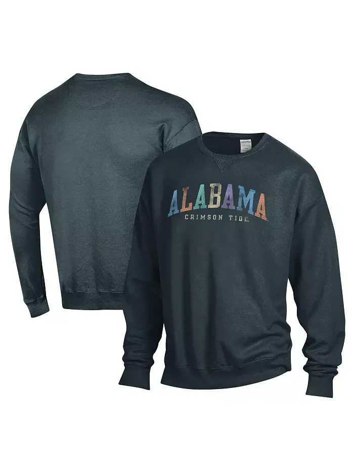 Мужская и женская оверсайз толстовка Alabama Crimson Tide серого цвета Comfortwash