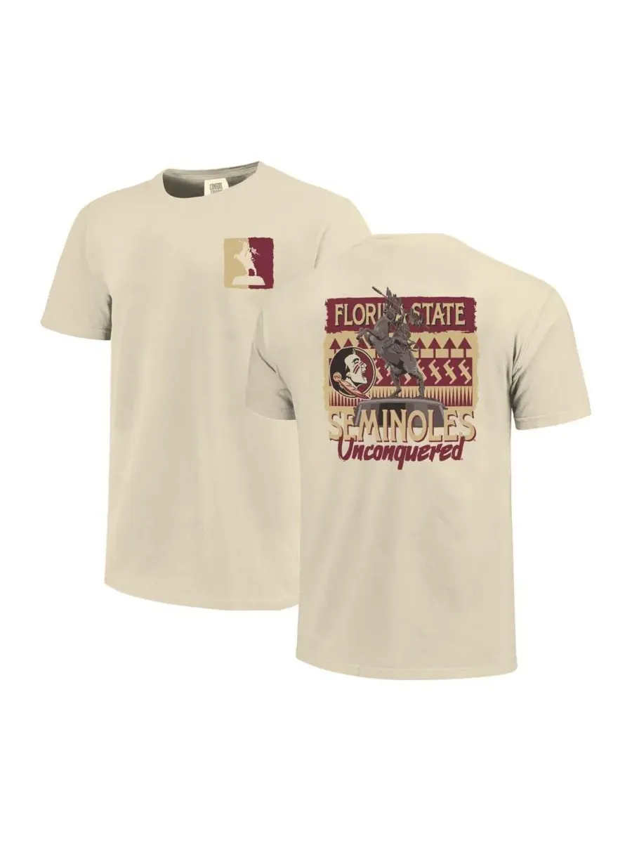 Мужская и женская футболка с изображением символики команды Florida State Seminoles (гиперлокальная