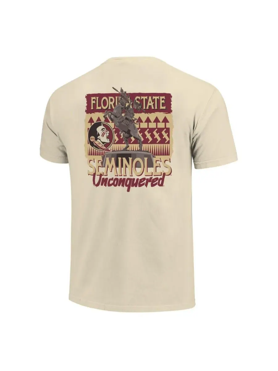 Мужская и женская футболка с изображением символики команды Florida State Seminoles (гиперлокальная — изображение 3 из 3