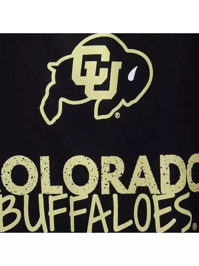 Черная футболка с круглым вырезом Colorado Buffaloes для мальчиков и девочек Big Two Feet Ahead — изображение 2 из 2