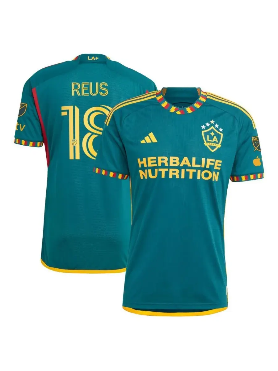 Adidas Мужская форма Marco Reus Green LA Galaxy 2024 LA Authentic Player Jersey