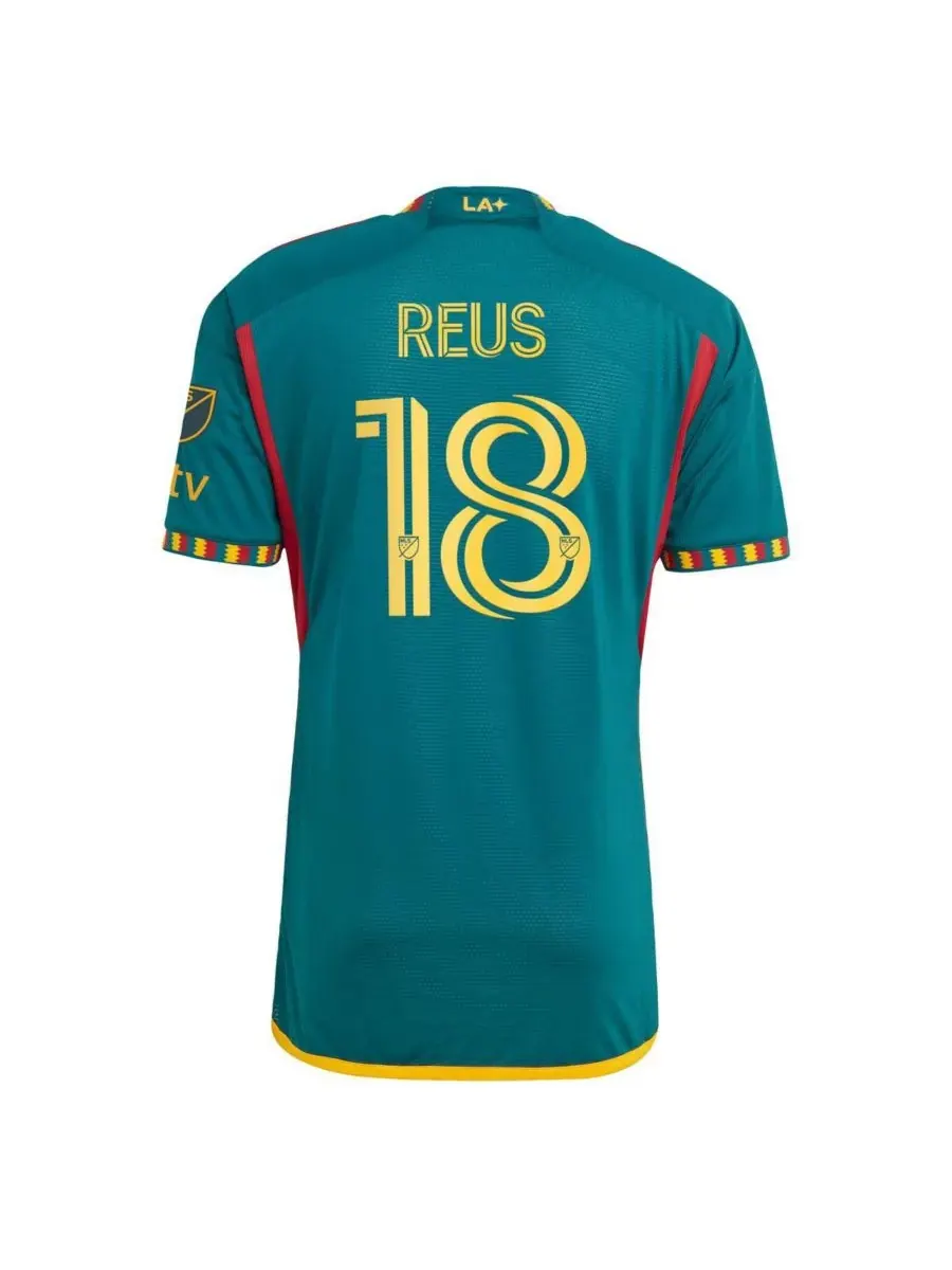 Adidas Мужская форма Marco Reus Green LA Galaxy 2024 LA Authentic Player Jersey — изображение 3 из 3, зеленый