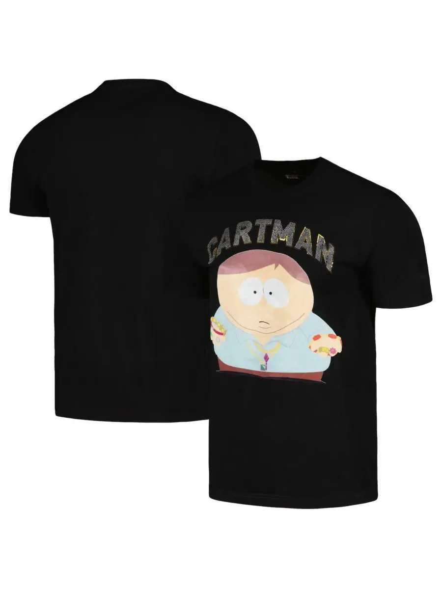 Freeze Max Мужская и женская черная футболка South Park Cash For Gold
