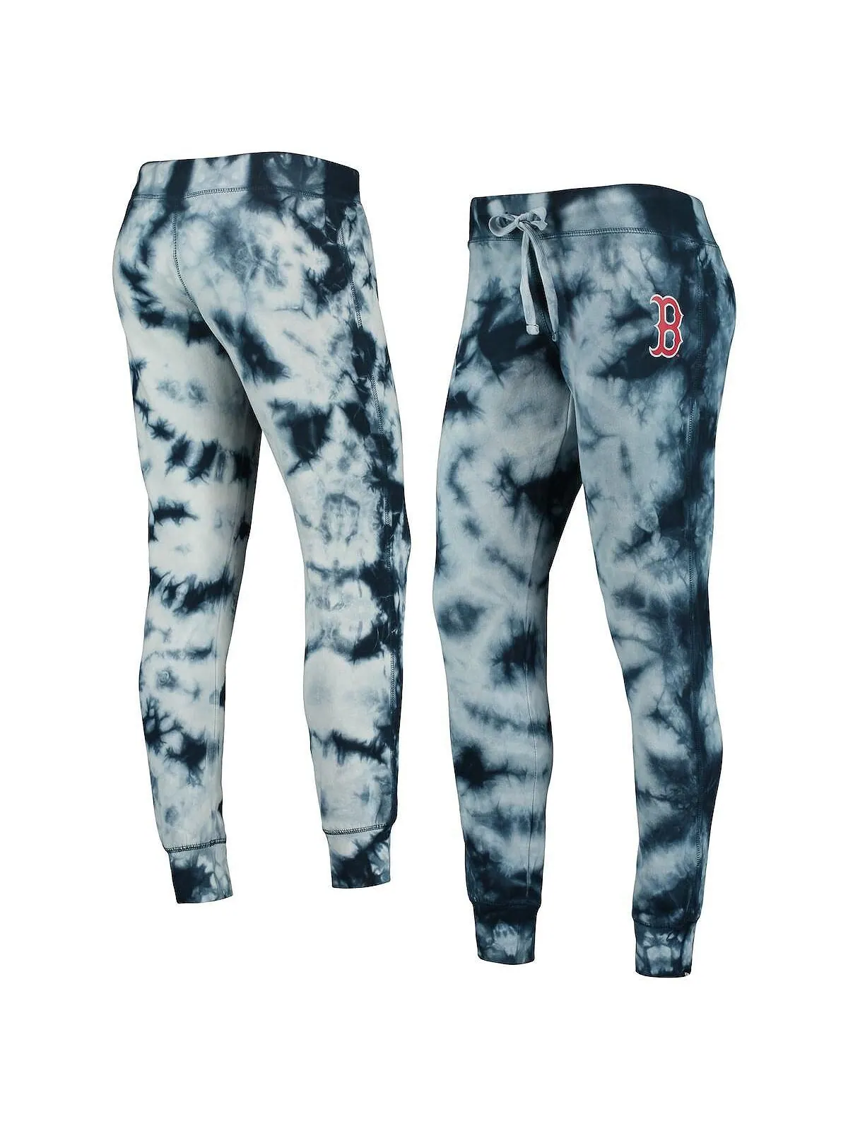 Женские темно-синие брюки-джоггеры Boston Red Sox с принтом тай-дай New Era