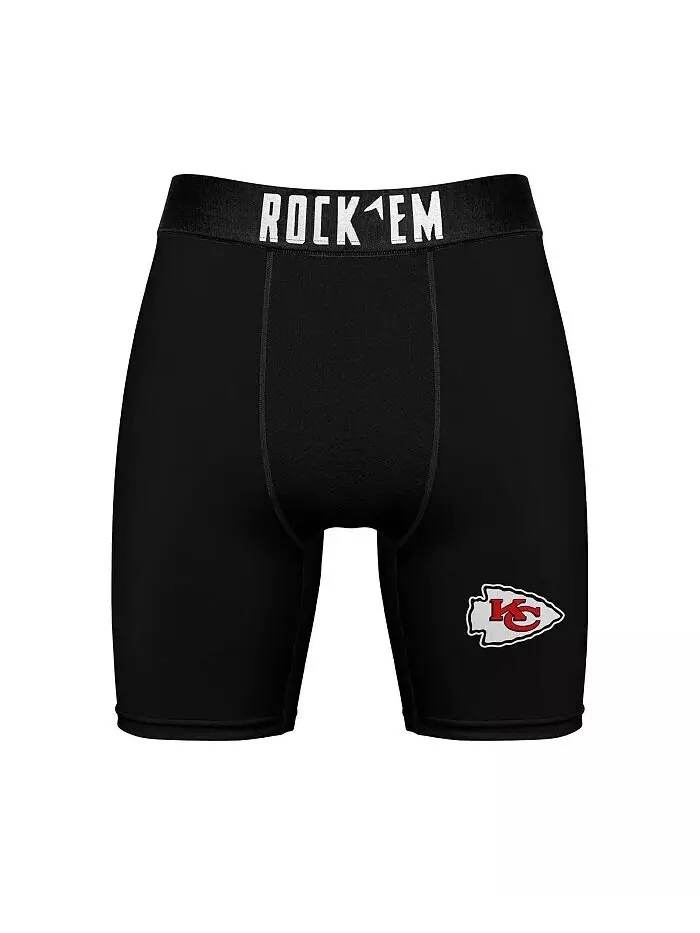 Мужские носки-боксеры Kansas City Chiefs Primary Crew, комплект из 2 предметов Rock 'Em — изображение 2 из 3
