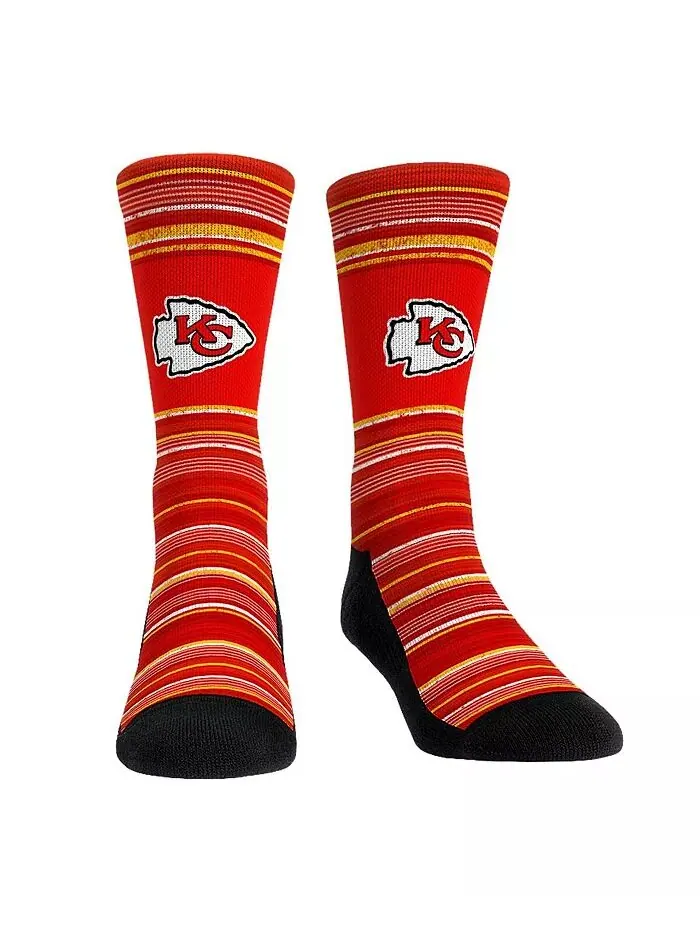 Мужские носки-боксеры Kansas City Chiefs Primary Crew, комплект из 2 предметов Rock 'Em — изображение 3 из 3