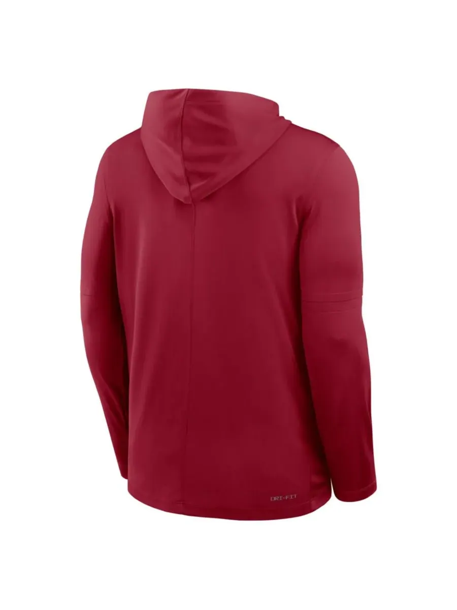 Jordan Мужская толстовка с длинными рукавами Crimson Oklahoma Sooners 2025 Sideline Performance — изображение 5 из 5, красный