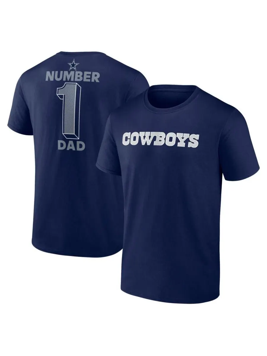 Мужская футболка Royal Buffalo Bills #1 Dad Jersey Logo Athletic — изображение 1 из 3, темно-синий